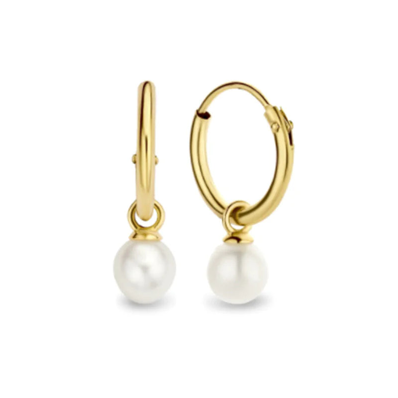 Silver Pearl Drop Earrings