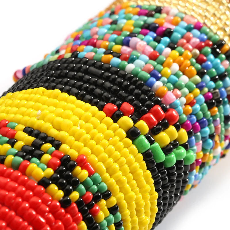 2 Pcs Sexy Summer Waist Bead Chains African Belly Beads Colorful Beach Bikini Body Belly Chain Elastic Jewelry for Women Girls