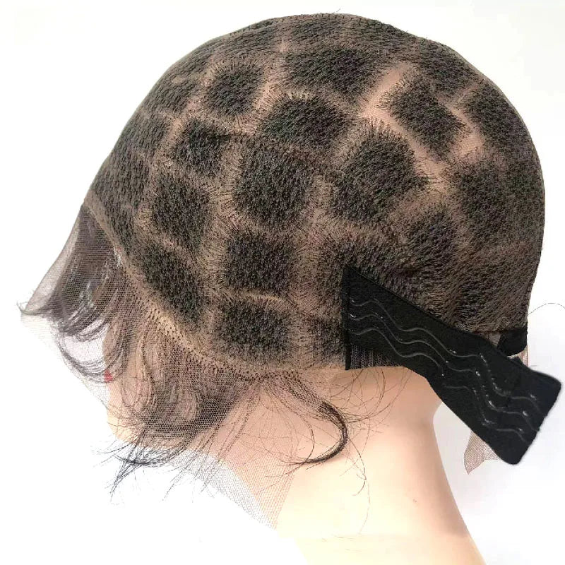 full lace wig cornrows cap for Braided wig for black women, Bantu braided wig with basket braiding Knotless braid lace cap