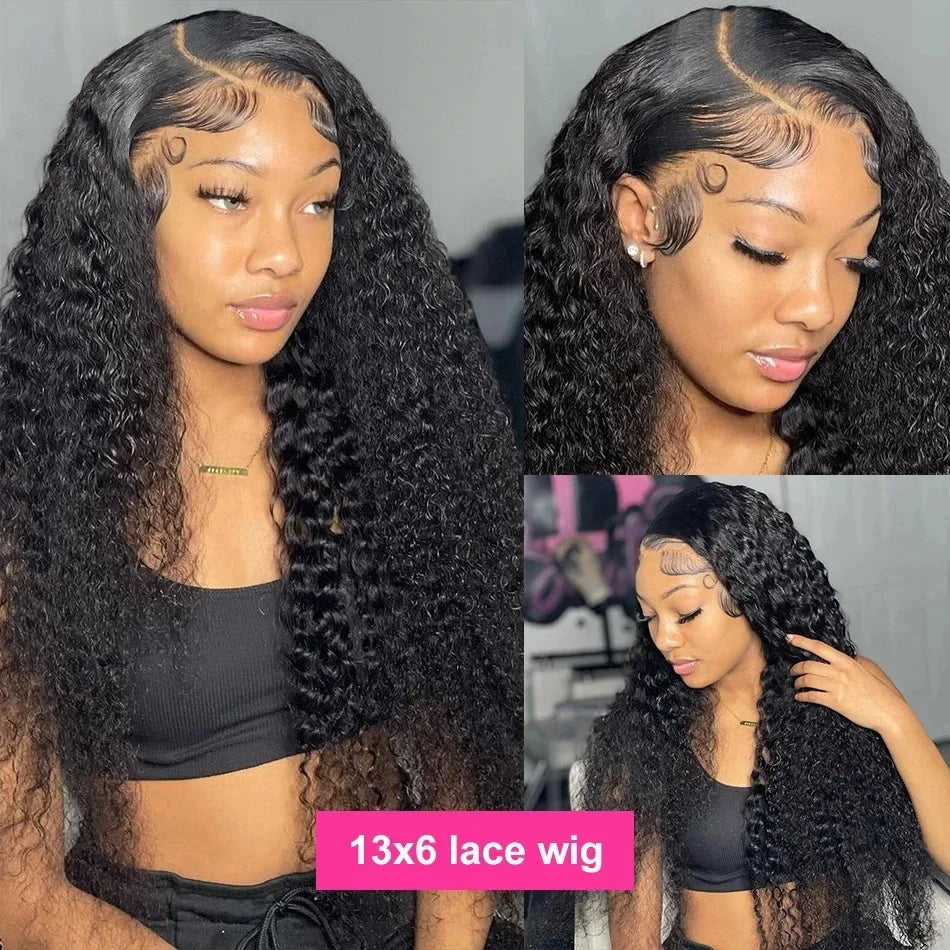 Hd Deep Wave Frontal Wig 13x6 Lace Frontal Wig Human Hair 30 38 Inch 13x4 Loose Deep Wave Human Hair Lace Wig 100% For Women