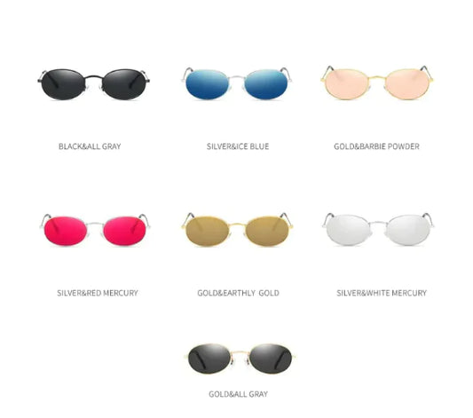 Women's Luxury Oval Sunglasses